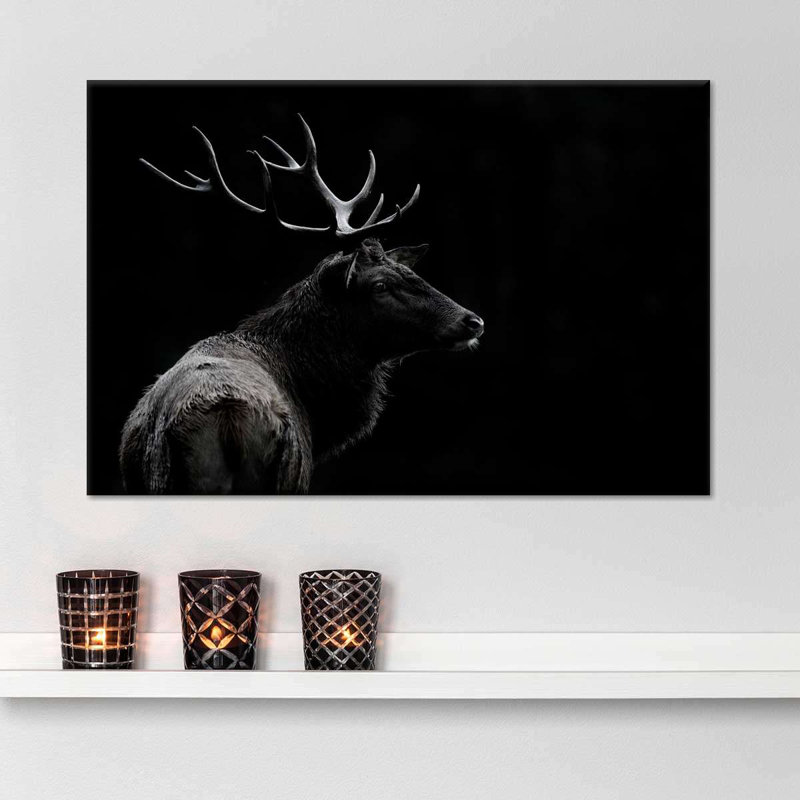 Impression sur toile monochrome, H 24 po x l 16 po x P 1,25 po