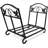 Abhijay 12.8'' W Metal Log Rack