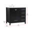 Meuble-lavabo simple 36 po avec plateau en marbre Hines-1244386778
