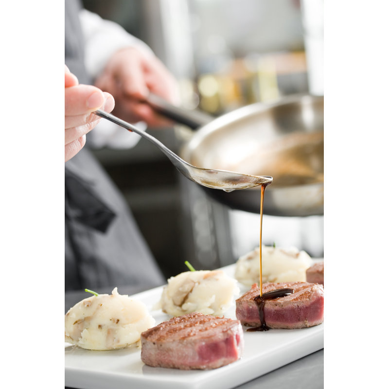 Chef Adding Sauce by EugeneEL - Wrapped Canvas Print, 76cm H x 51cm W x 3.8cm D