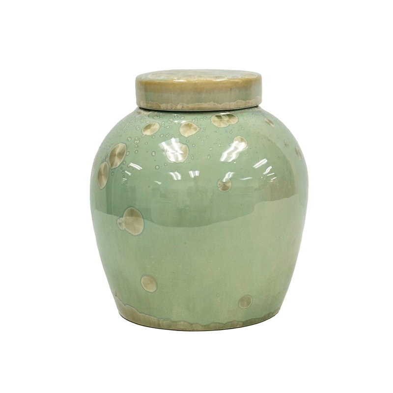 GREEN CRYSTAL POT