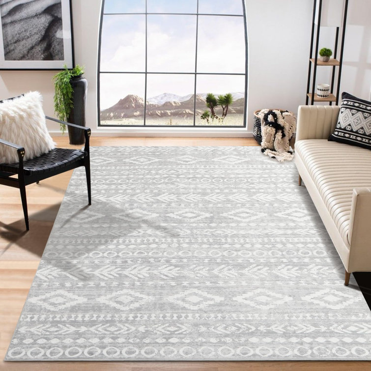 Watte Washable Modern Rustic Farmhouse Moroccan Tribal Area Rugs
