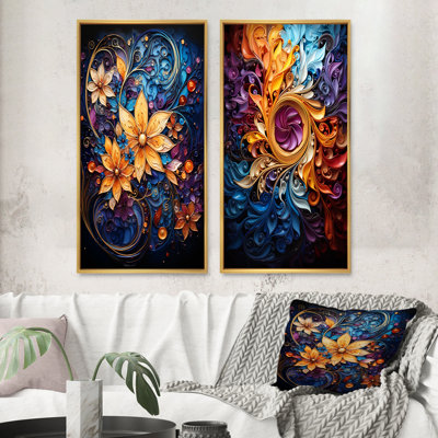«Spiral Kaleidoscope», 2 pièces sur toile