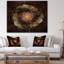 Abstrait, art floral sur toile rouge or fractal - Fractal Bloom-35108970-35108985