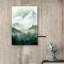Woodland Forest Landscape Green Mountain Nature Scene Modern Decor Large Frame, impression sur toile, art mural-73622931-73622932-119395186