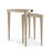 Cuff Links Glass Top Nesting Tables