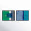 Bold In Blue Set Of 2 Print by Andrea Stokes-450386951-450386968