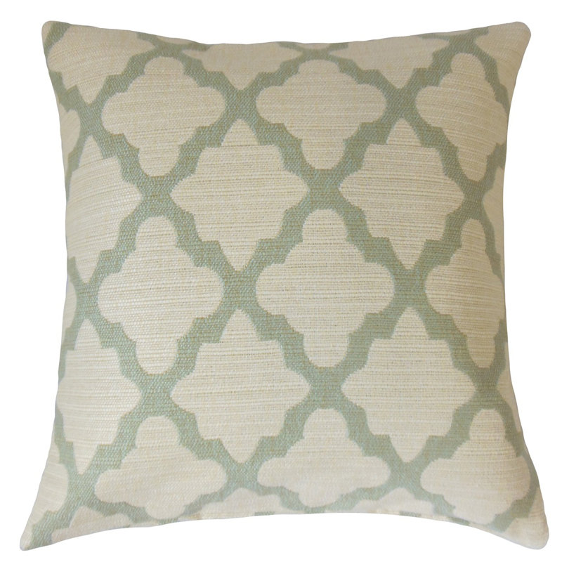 Coussin ferrol géométrique, 20 po x 20 po, Polyester / bourre de polyester