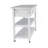 Stainless Steel Table Top White Kicthen Cart With Two Drawers