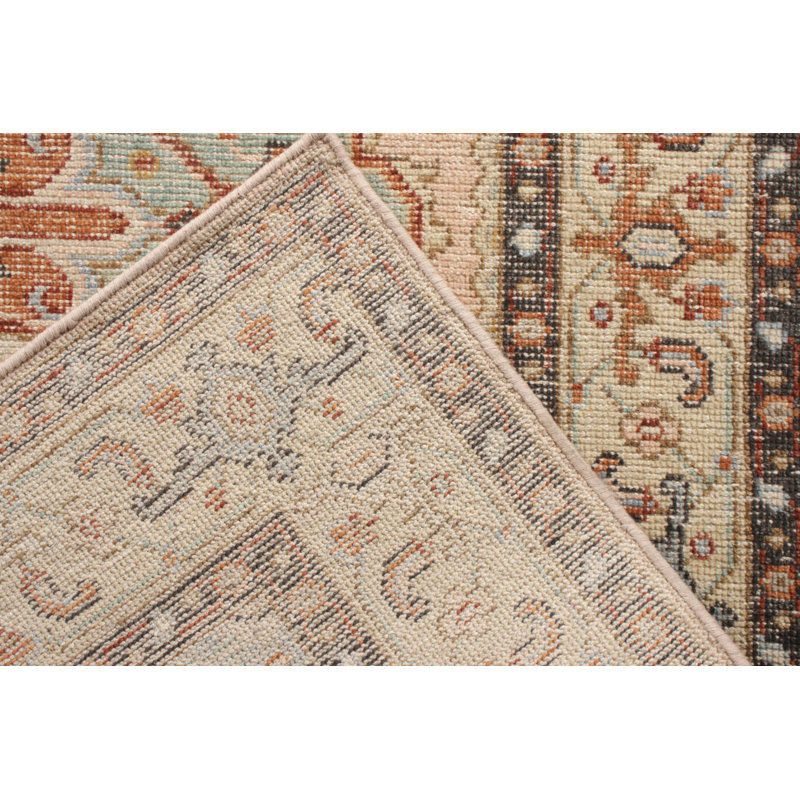 Distressed Homage Hand Knotted Wool Area Rug, Runner 3' x 8'