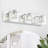 Delvon  3-Light Vanity Wall Sconce with Clear Glass and Crystal Accents – Stylish Lighting for Hallways and Bedrooms-93365597
