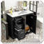 Meuble-lavabo autoportant en bois massif avec tiroirs en céramique-2091422222