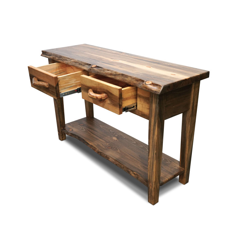 Console Blackstone Collection Rough Sawn, Brun, H 30 po x l 72 po x P 16 po