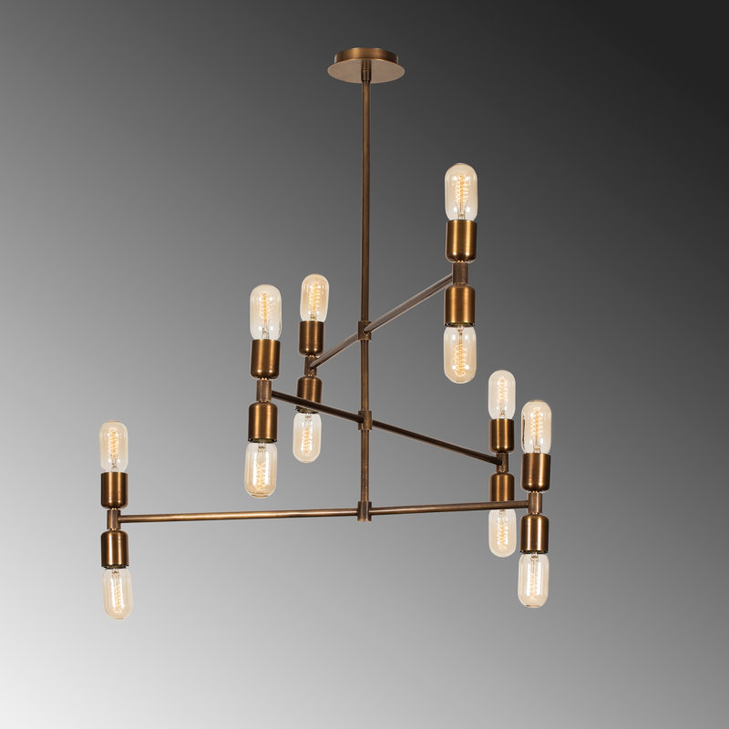 Luminaire suspendu unique à 12 lumières Galligan