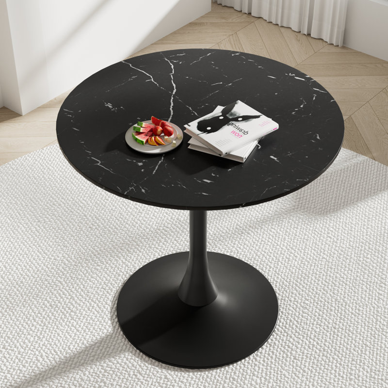 Table de salle à manger Marble, Marbre blanc, Blanc