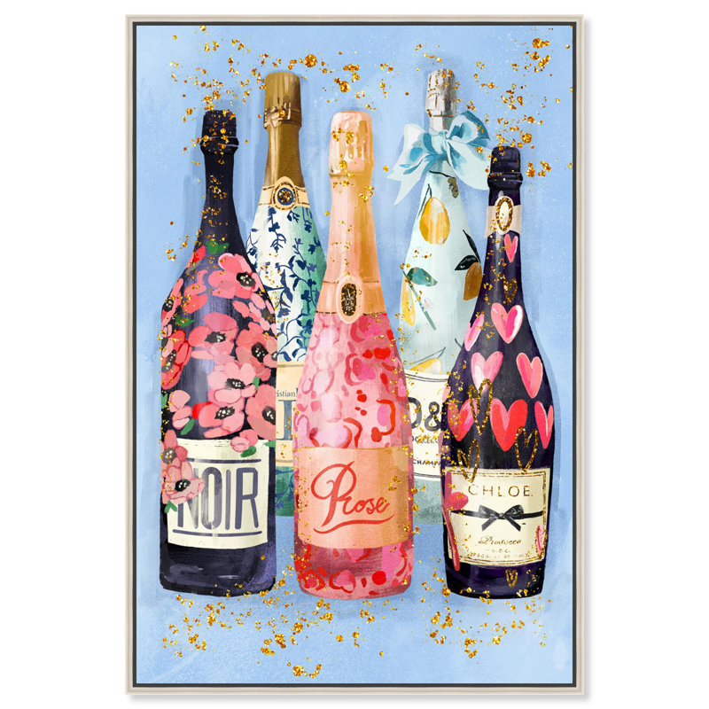 Art classique sur toile, "Classic Drinks and Spirits" par Art Remedy, H 16 po x l 11 po, Cadre argenté