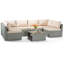 7-Piece Outdoor Seating Group with Cushions-67838798