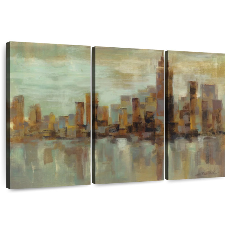 Sireci Misty Day In Manhattan, 42" H x 65" W