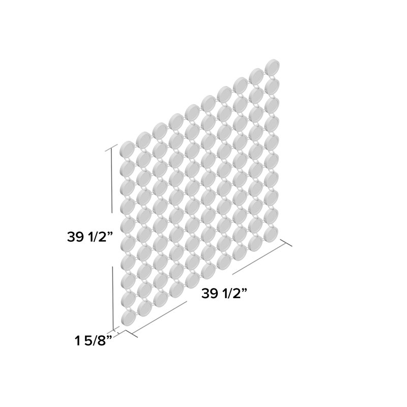 Emblyn Square Metal Wall Mounted Mirror