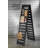 2-Sided Shutter Ladder Display - Rustic Black-128001046