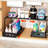 Extendable Under Sink Organizer, 2 Tier Pull Out Under Cabinet Organizer Shelf, Black Expandable Storage