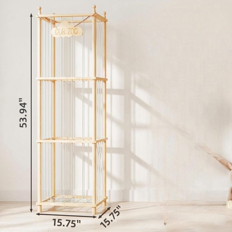 Rangement pour peluches, tour de rangement pour jouets, conception anti-basculement