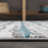 Batten Modern Stripe Gray/Turquoise Rug-1120767315