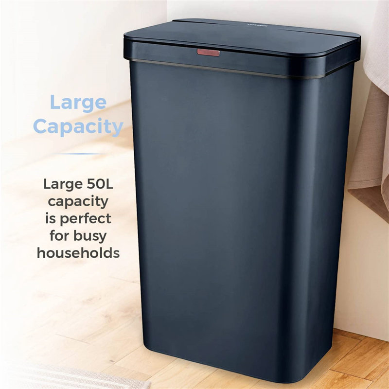 Camariya Plastic Kitchen Trash Can - 189.27L, Blue