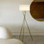 Lampe sur pied à DEL écoénergétique moderne de 60 po avec abat-jour tambour brun clair Jaxon-686952906-686952902