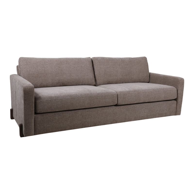 Canapé rembourré texturé Modern, Grey Polyester Blend