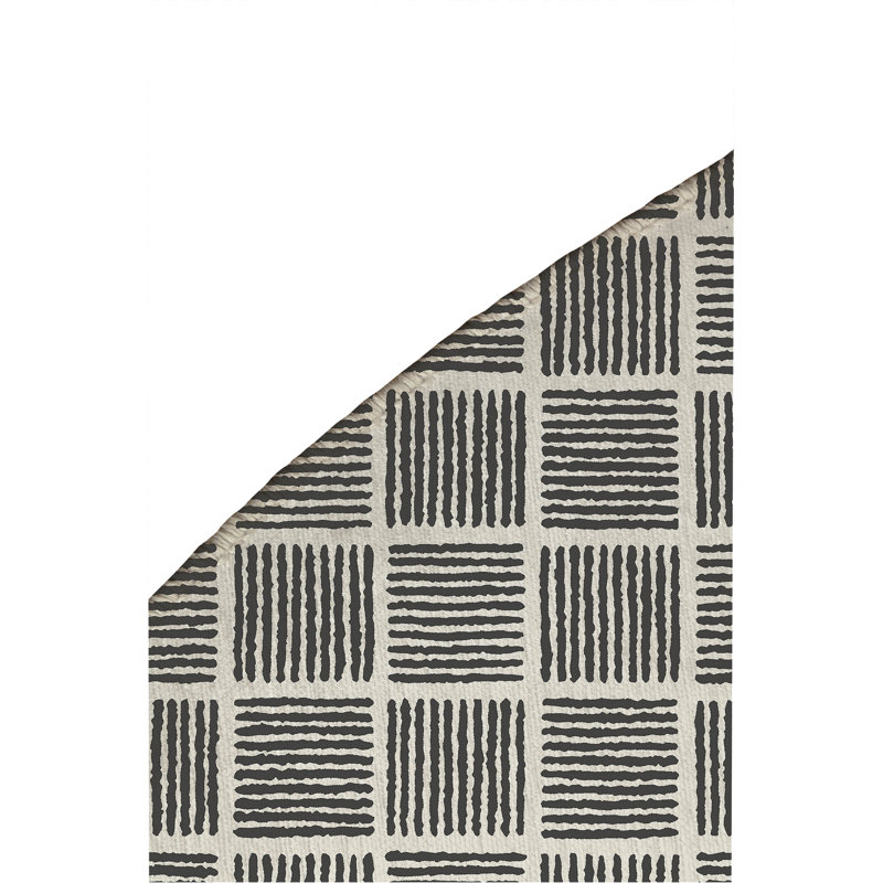 Tapis d'extérieur antidérapant Tally Blocks, Rond 5 pi