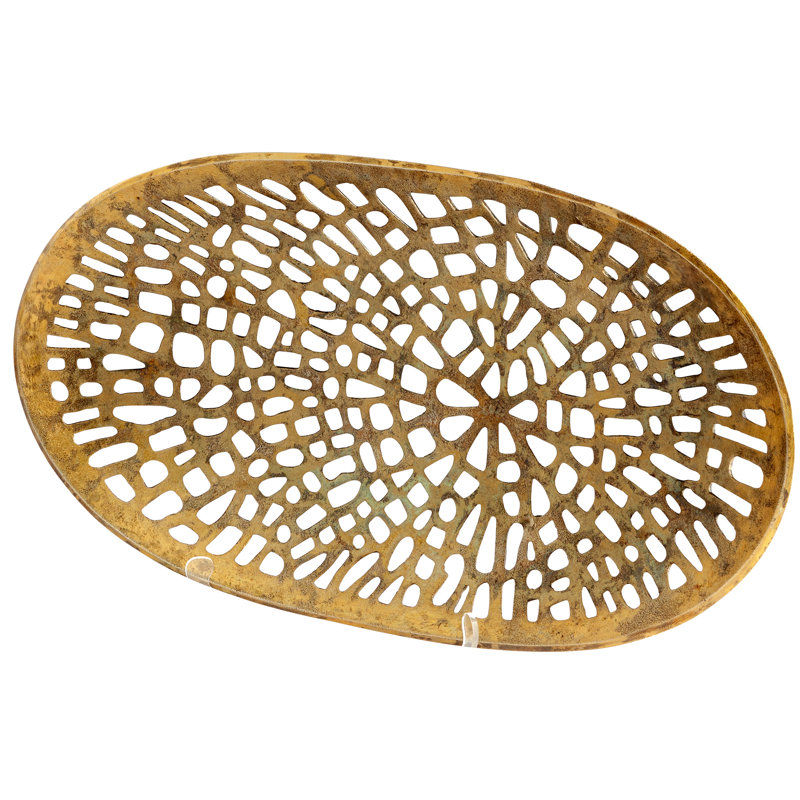 Caught In Your Web Glass Decorative Bowl
