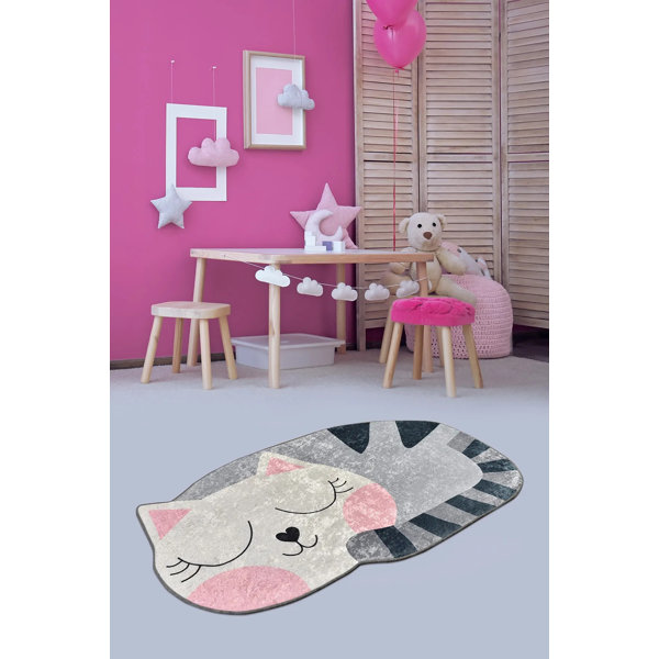 Soft Kitty Cat Floor Mat - Fun & Functional Home Decor