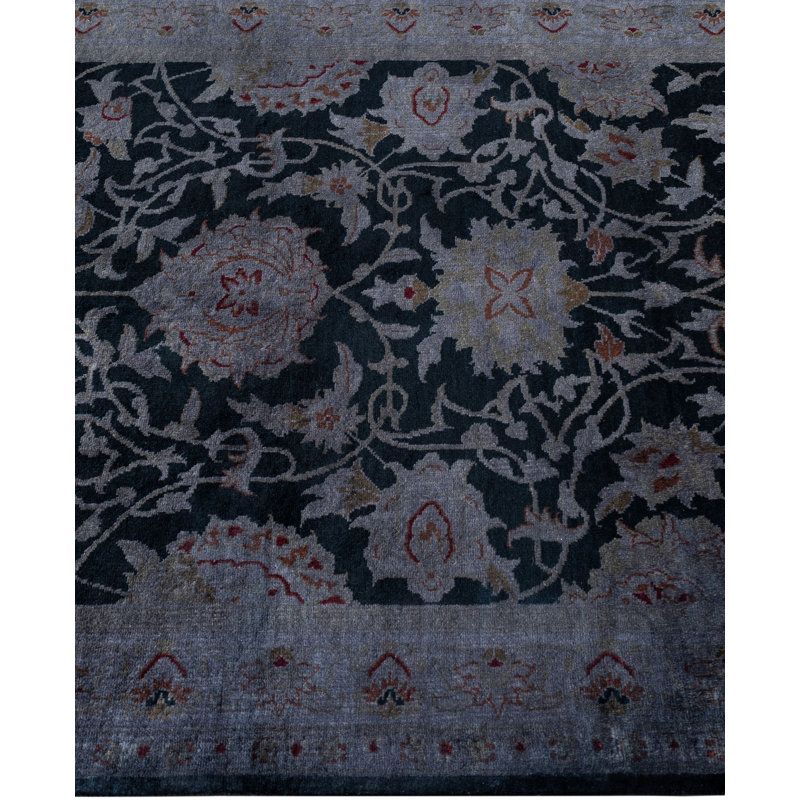 Overdyed One-of-a-Kind Runner 2'7" X 16'3" Hand Knotted Area Rug
