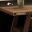 Bureau rectangulaire en bois massif noyer clair-1165372479