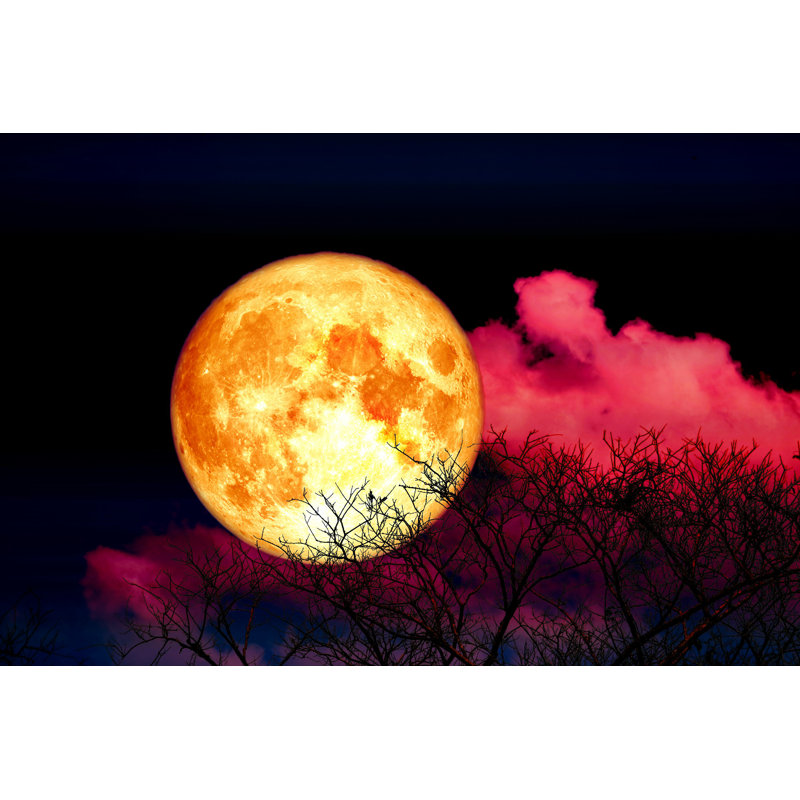 " Full Moon " by Chayanan, 12" W x 8" H