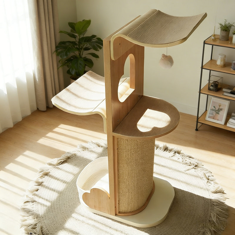 Structure d'escalade simple et créative pour chat