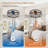 Lavelton 20'' 7-Blade Indoor Enclosed Caged Flush Mount Ceiling Fan with the Remote Control-564251297-564251296