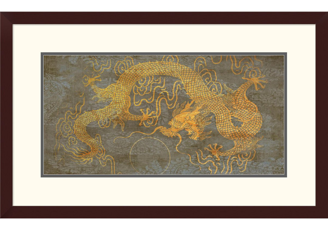 " Golden Dragon " by Joannoo Global Gallery Mat 