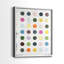 Impression encadrée Chroma Dots I-Premium - prête à être accrochée - aucun clou requis - aucun clou requis-713924743-713924763