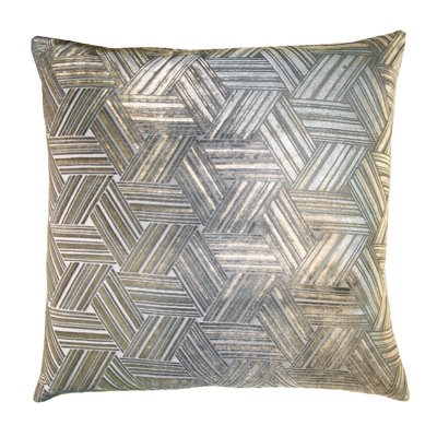 Entwined Square Velvet Pillow Cover & Insert