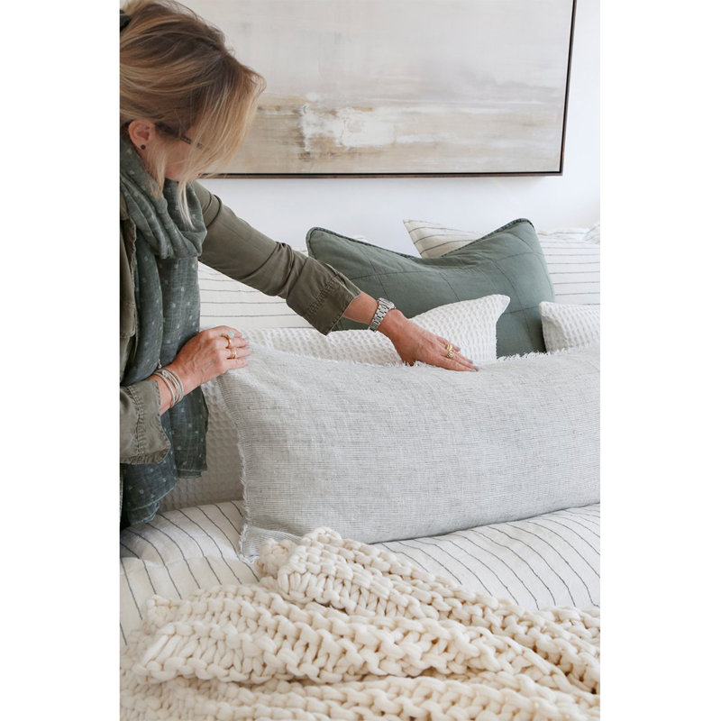 Logan Medium Body Pillow, Olive