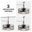 20" Wet Rated Plug-in IP65 Outdoor Waterproof Ceiling Fan With LED Light Kit And Remote Control