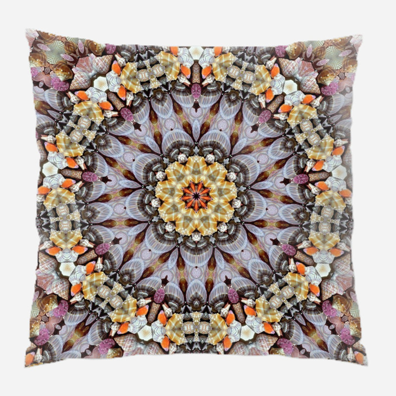 Abstract Microsuede Reversible Throw Pillow