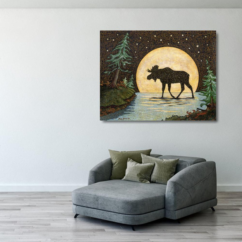 Orignal clair de lune, H 28 po x l 36 po