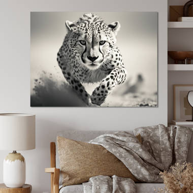 Latitude Run® Leopard Face To Face Photo Leopard Pictures Wall Decor Jungle  Animal Pictures For Wall Posters Of Wild Animals Jungle Leopard Print Decor  Animal Wall Decor Black Wood Framed Art Poster