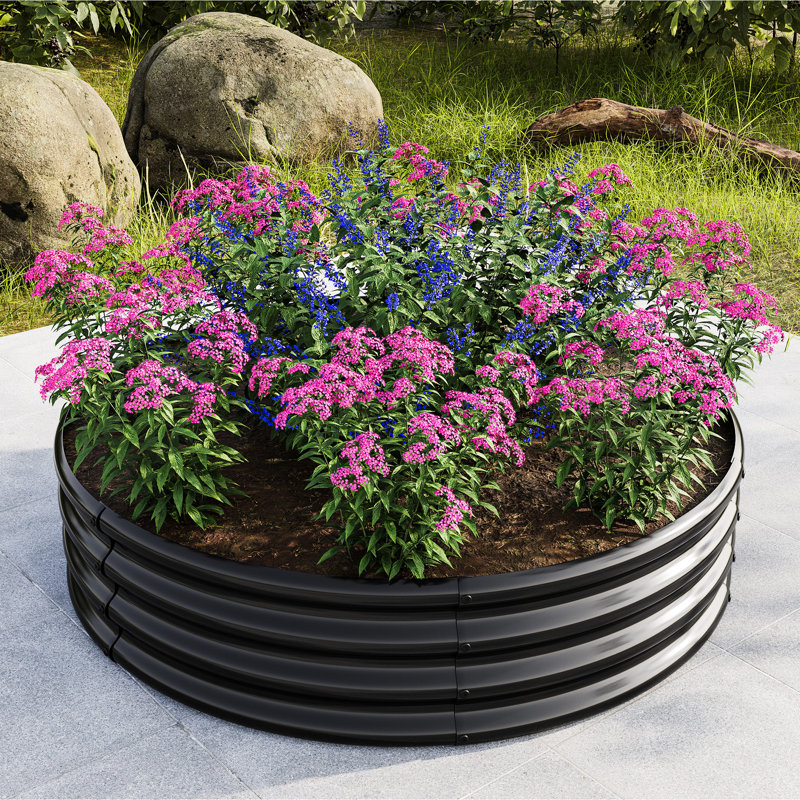 2 pièces W840116764 Boîte à fleurs en métal pour cultiver la carotte et les légumes, protection des drainages de racines