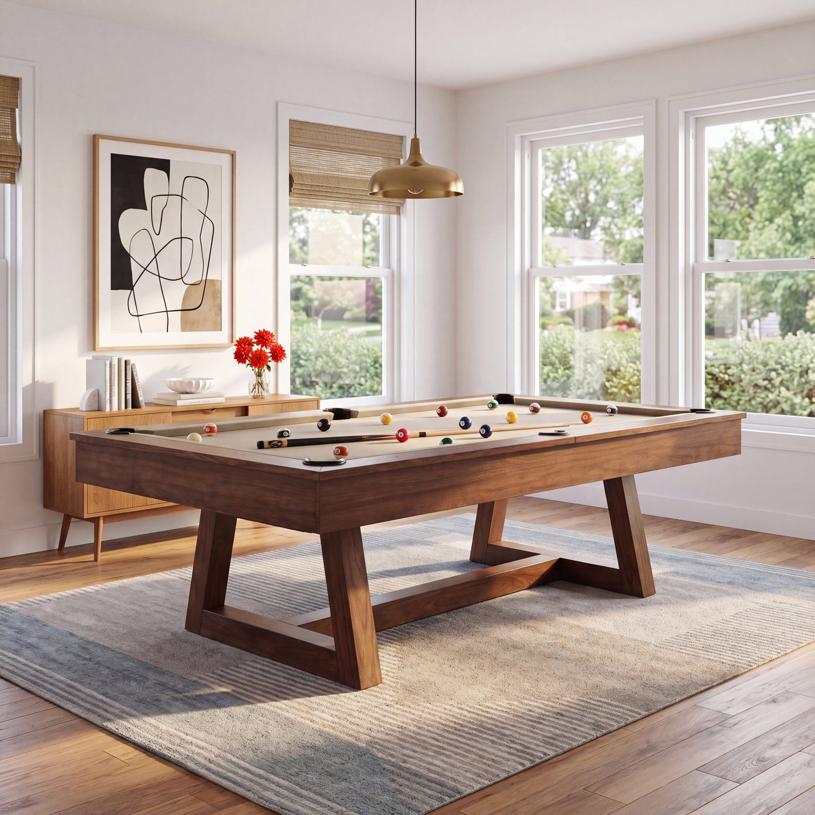 Aiden Modern Farmhouse Pool Table