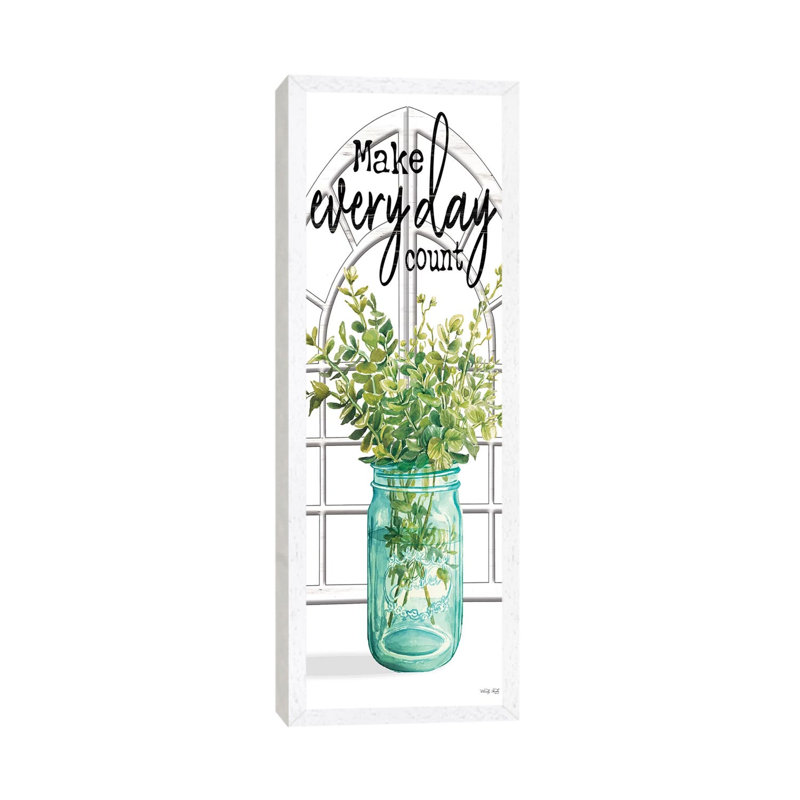 Make Every Day Count by Cindy Jacobs - Panoramic Print on Canvas, 121.92cm H x 20.32cm W x 3.81cm D, White Framed Canvas