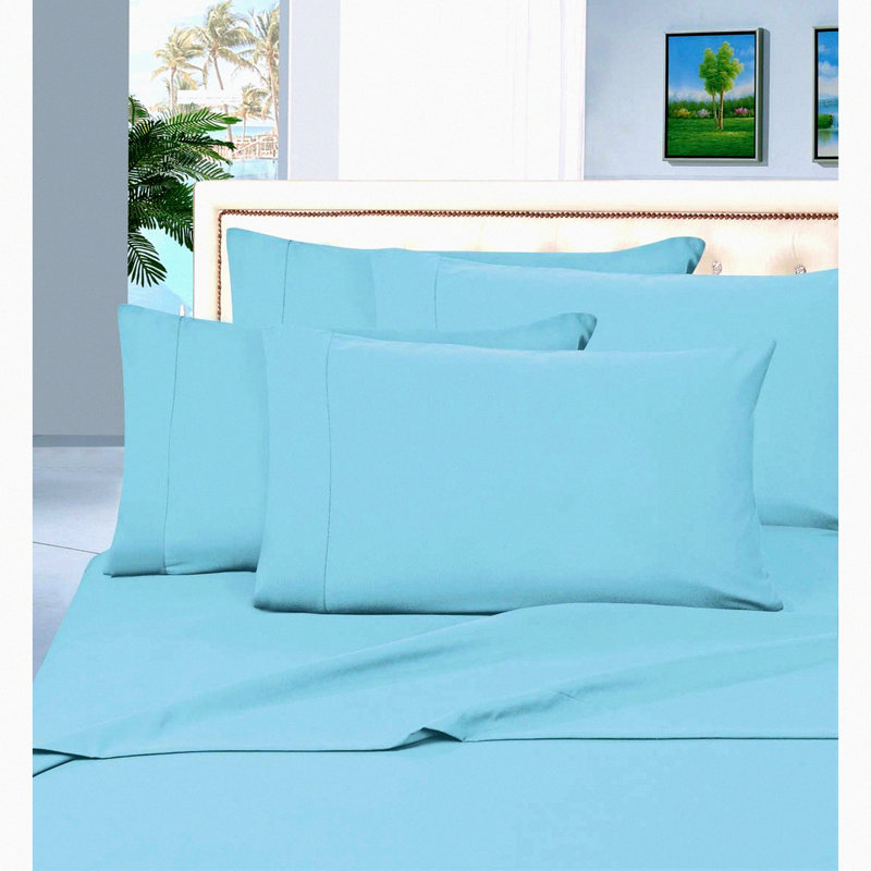 Luxury 1800 Thread Count Deep Pocket Bed Sheet Set - Wrinkle & Fade Resistant, 4-Piece Set for a Luxurious Night's Sleep